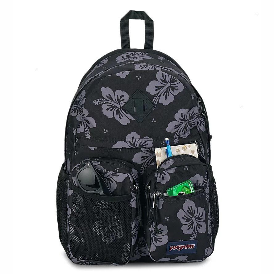 Sac à Dos Scolaire JanSport GRANBY Noir Grise | QUW-53348180